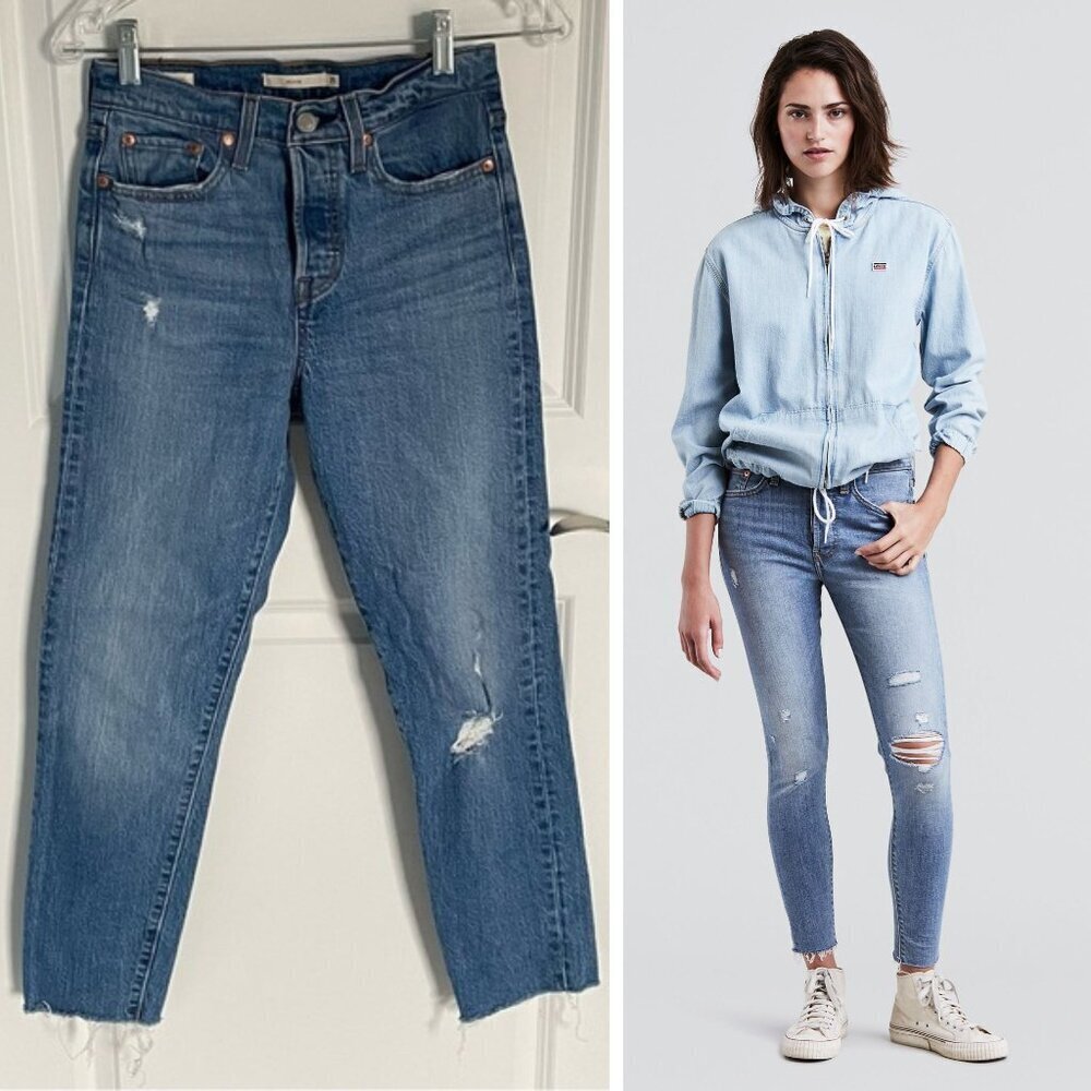 Levi’s Blue Wedgie High Rise Denim Jeans Size 25 - 47929